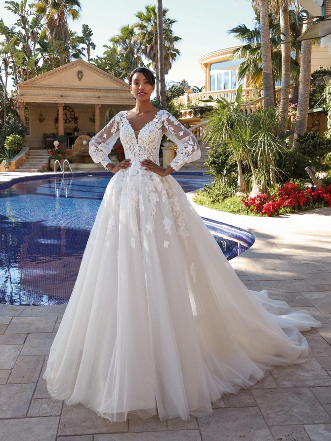 Demetrios | White Canvas Bride - 1227 | White Canvas Bridal